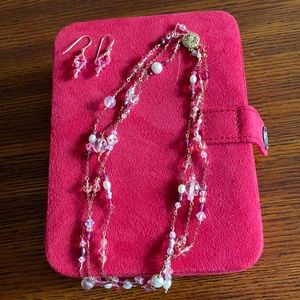 Necklace. Matching earrings.